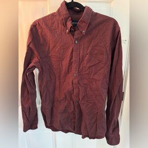 Abercrombie Men's Red Pin Dot Shirt